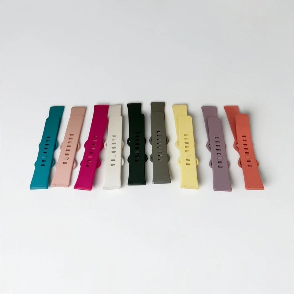 GEAK 9 Pack Silicone‎ Sport Bands for Smartwatch Multi Color Women Men Small